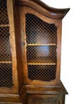 19th Century British Breakfront China Cabinet with Copper Details