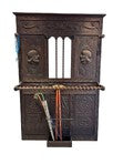 Entrance Hall Tree/Coat Rack/Umbrella Stand – 19th Century French Gothic Revival