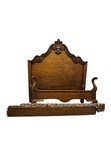 Century Furniture Queen Size Bedframe with Attached Ruffled Skirt