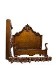 Century Furniture Queen Size Bedframe with Attached Ruffled Skirt