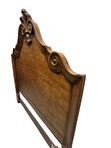 Century Furniture Queen Size Bedframe with Attached Ruffled Skirt