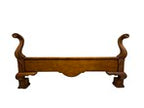Century Furniture Queen Size Bedframe with Attached Ruffled Skirt