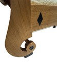 Vintage 1980s Custom Made Biedermeier Style Bench