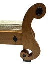Vintage 1980s Custom Made Biedermeier Style Bench