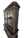 Victorian Carved Walnut Clawfoot Curio China Cabinet Bookcase - Zipfel Furniture