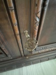 Victorian Carved Walnut Clawfoot Curio China Cabinet Bookcase - Zipfel Furniture