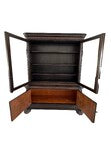 Victorian Carved Walnut Clawfoot Curio China Cabinet Bookcase - Zipfel Furniture