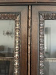 Victorian Carved Walnut Clawfoot Curio China Cabinet Bookcase - Zipfel Furniture