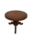 Antique Victorian Pedestal Parlor Side Table - Short Table or Plant Stand