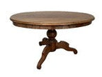 Antique Victorian Tall Pedestal Parlor Coffee Table