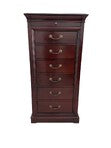 Vintage Ethan Allen Tall Chest / Lingerie Chest / Chiffoniere - Sable Medallion