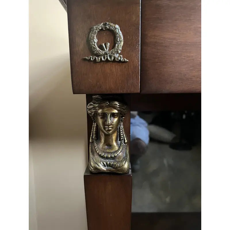 French Empire Style Marble Top Console Table