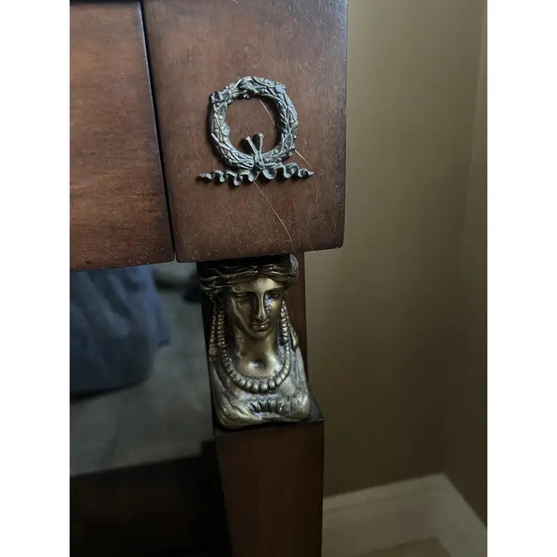 French Empire Style Marble Top Console Table