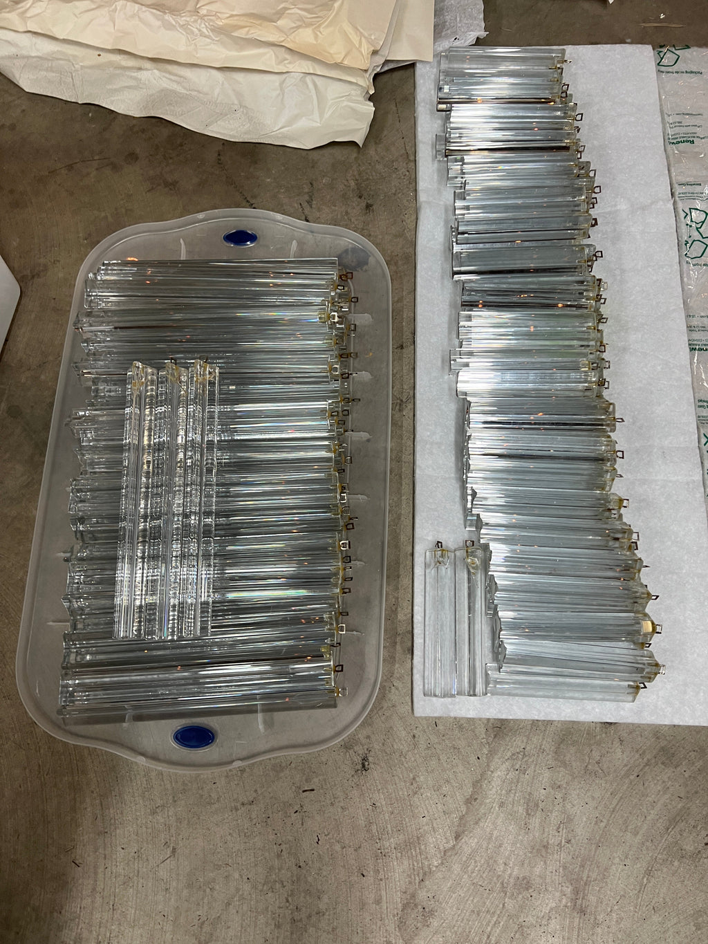 Italian Murano Glass Oval Chandelier