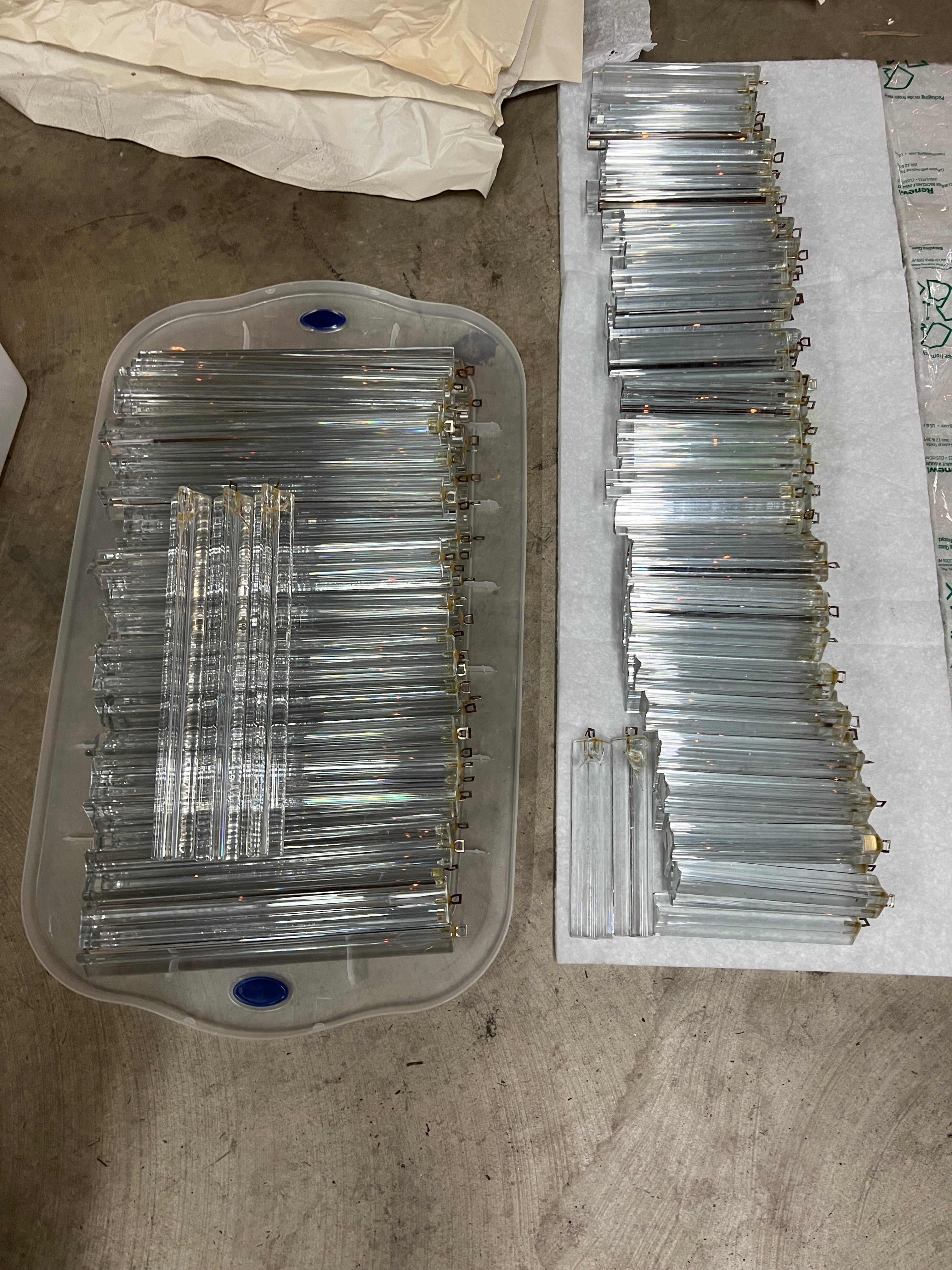 Italian Murano Glass Oval Chandelier