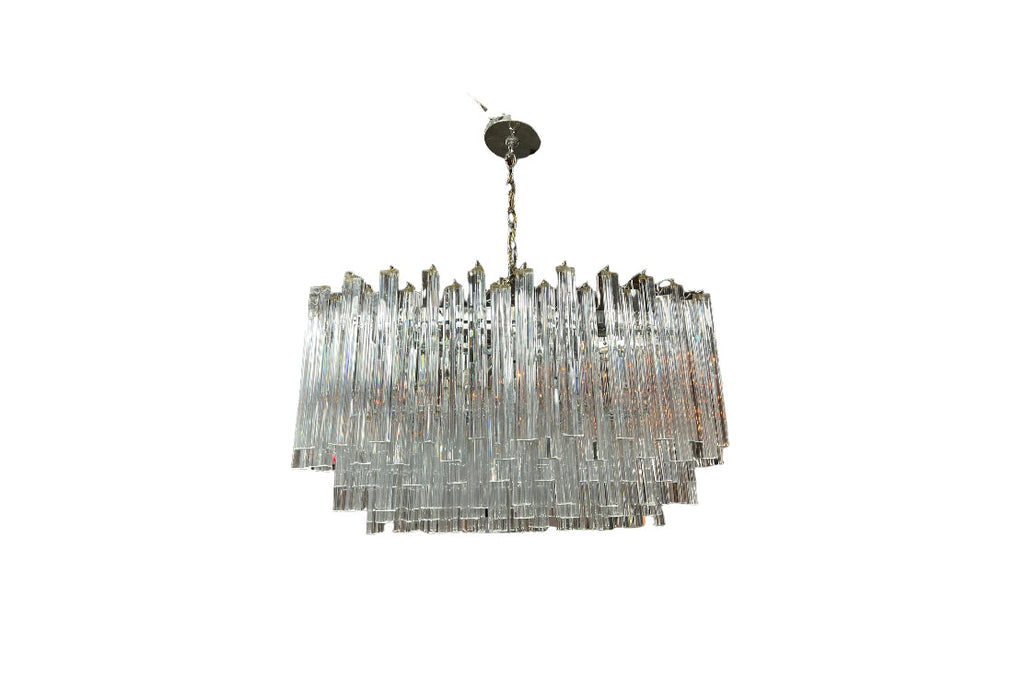 Italian Murano Glass Oval Chandelier