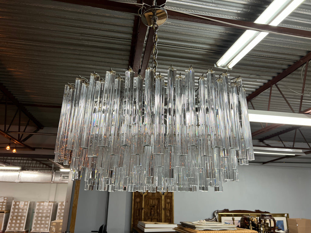 Italian Murano Glass Oval Chandelier