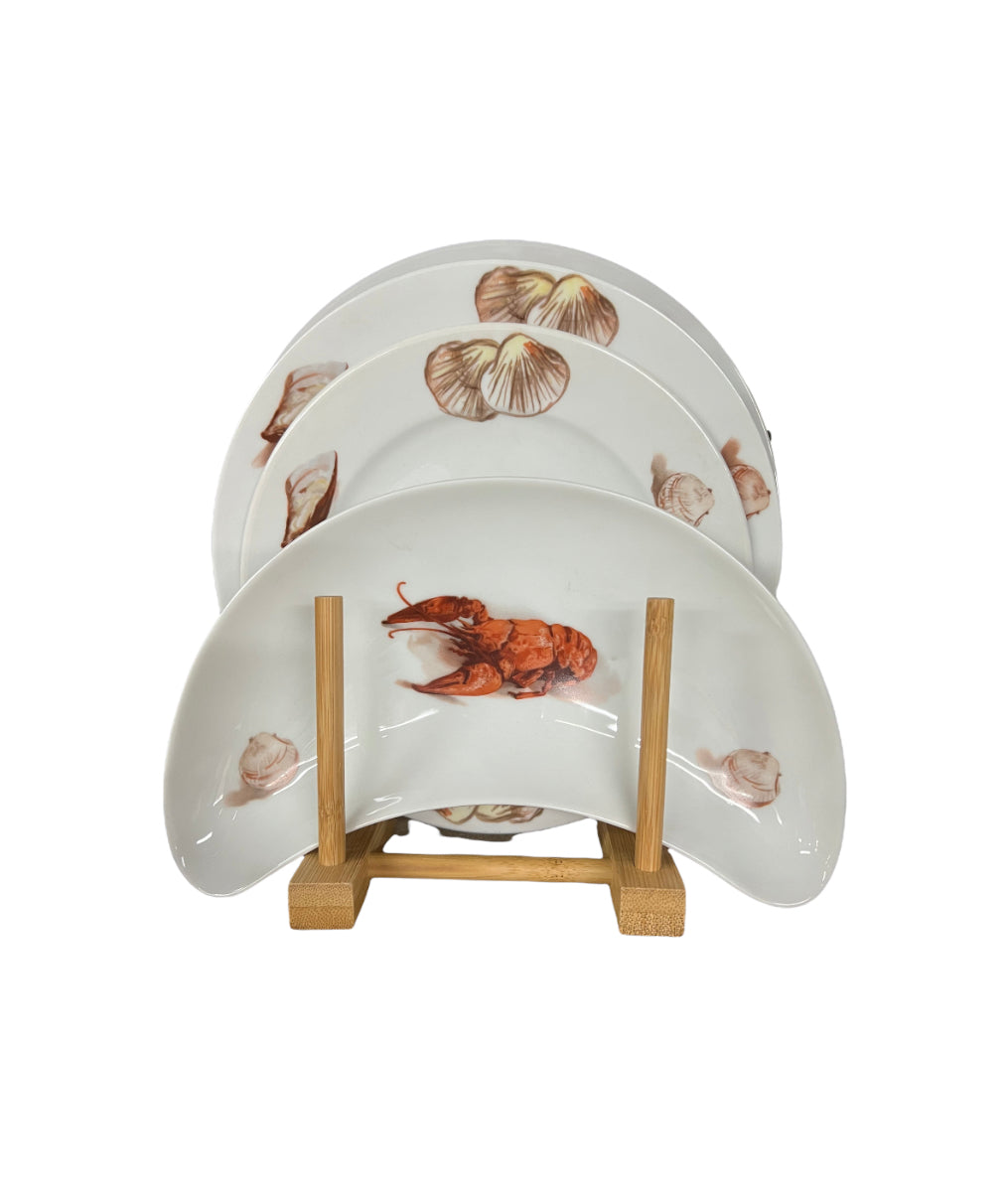 Vintage Kuba Bavarian Porcelain Lobster Dinnerware Set