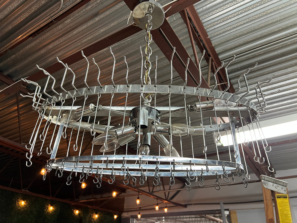 Italian Murano Glass Oval Chandelier