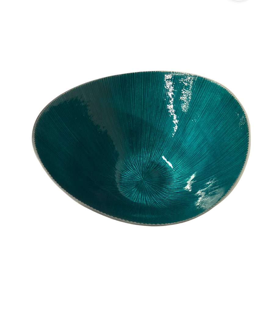 Silver and Turquoise Bowl - Handmade