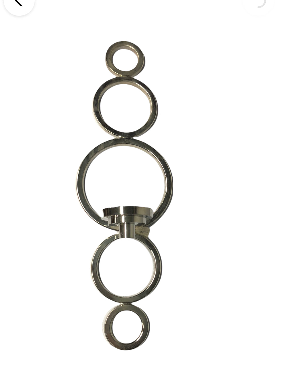 Global Views Progressive Ring Sconce - Silver Nickel Finish - Set of 2