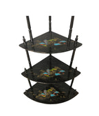 1950s Vintage Japanese 5-Tiered Corner Display Shelf