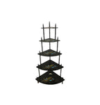 1950s Vintage Japanese 5-Tiered Corner Display Shelf